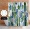 Americanflat 71x74 Shower Curtain - Purple Abstract Design - Watercolor Strokes by Lisa Nohren